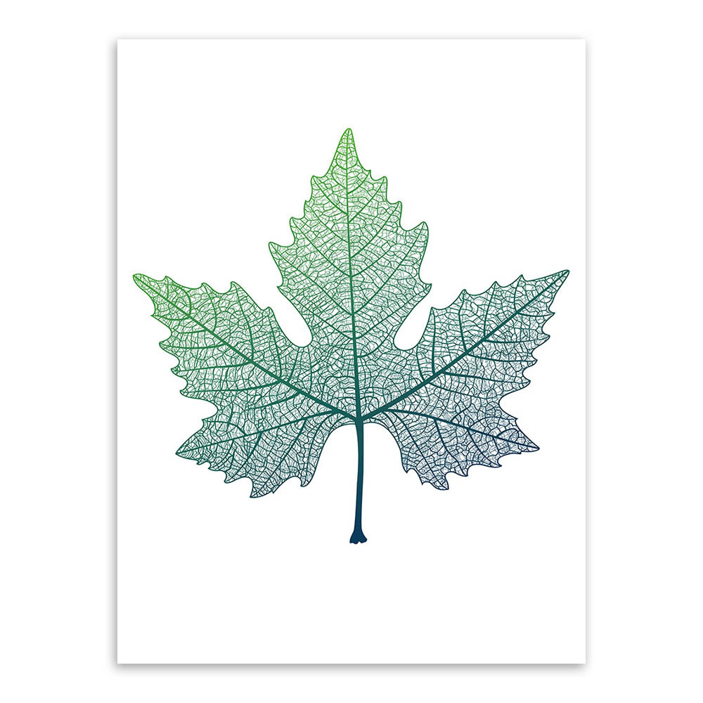 新款现代清新绿植树叶相框画芯沙发背景定制北欧简约客厅装饰画