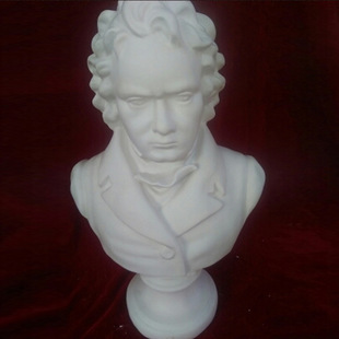 厂家低价促销美术石膏像贝多芬石膏胸像高口鼻眼耳多款支持定制