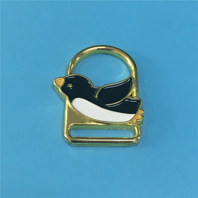 直销 箱包服饰金属拉链头 拉链牌 镂空小鸟拉片 个性金属拉牌生产