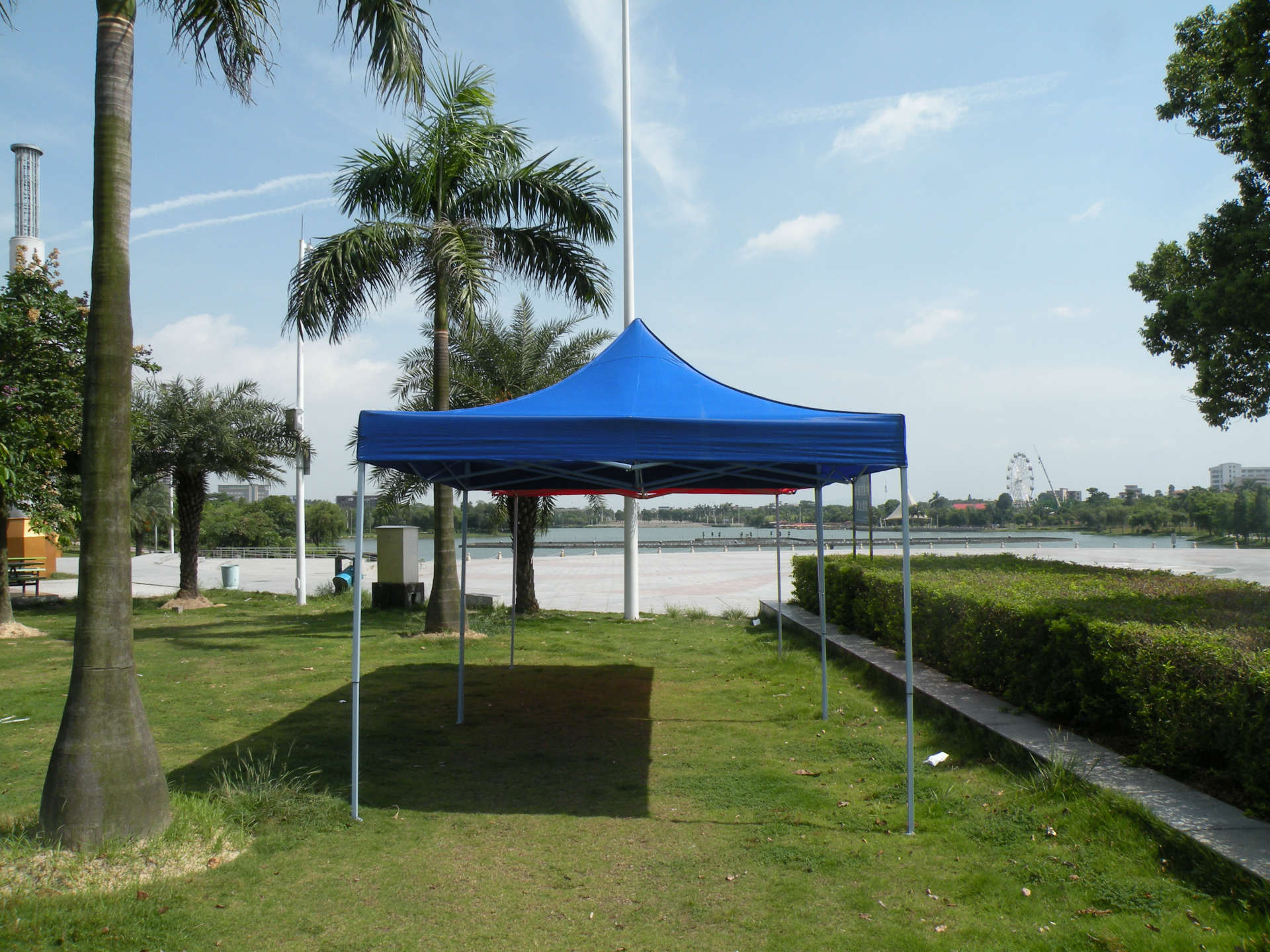 折叠帐篷广告摆摊加厚防雨布面遮阳伸缩顶布四角棚布大伞印字