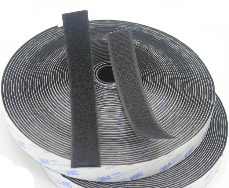 3m魔术贴汽车脚垫固定扎带双面胶背胶贴门窗帘自粘带背胶魔术贴