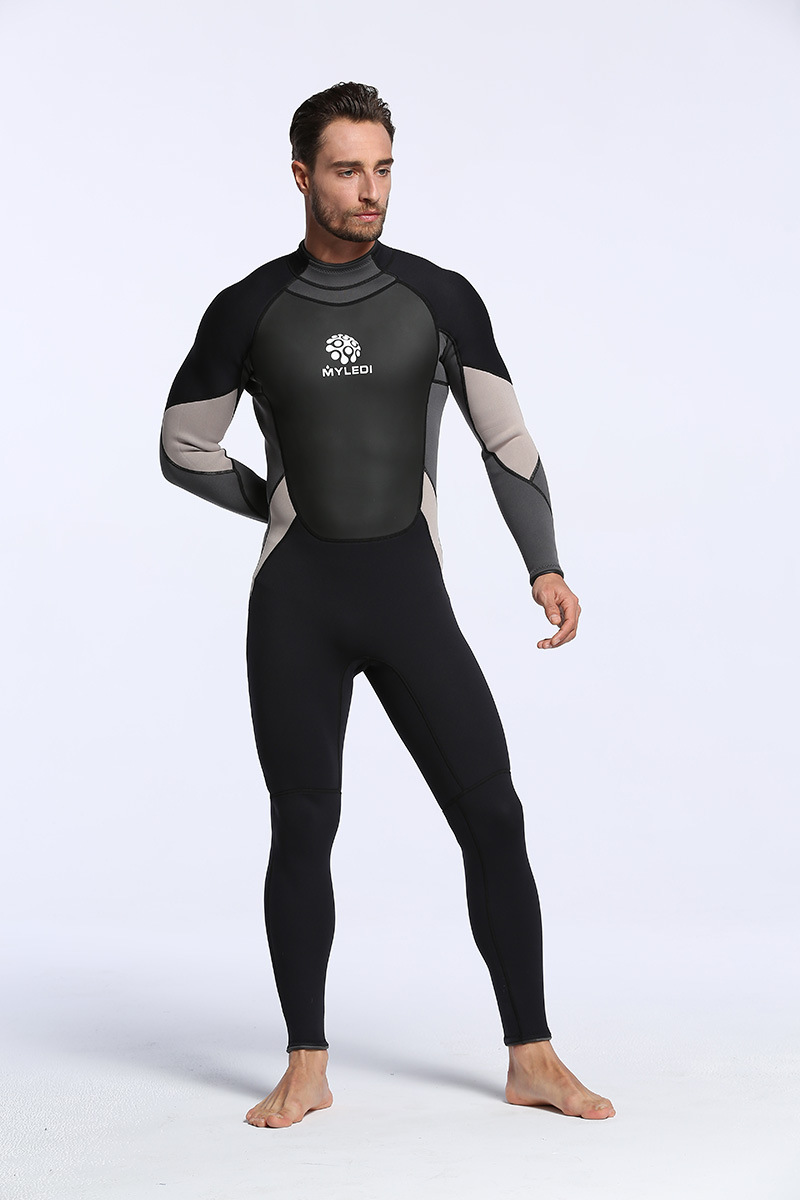 新款氯丁橡胶3mm连体潜水服 冲浪衣防水保暖湿式潜水衣厂家直销