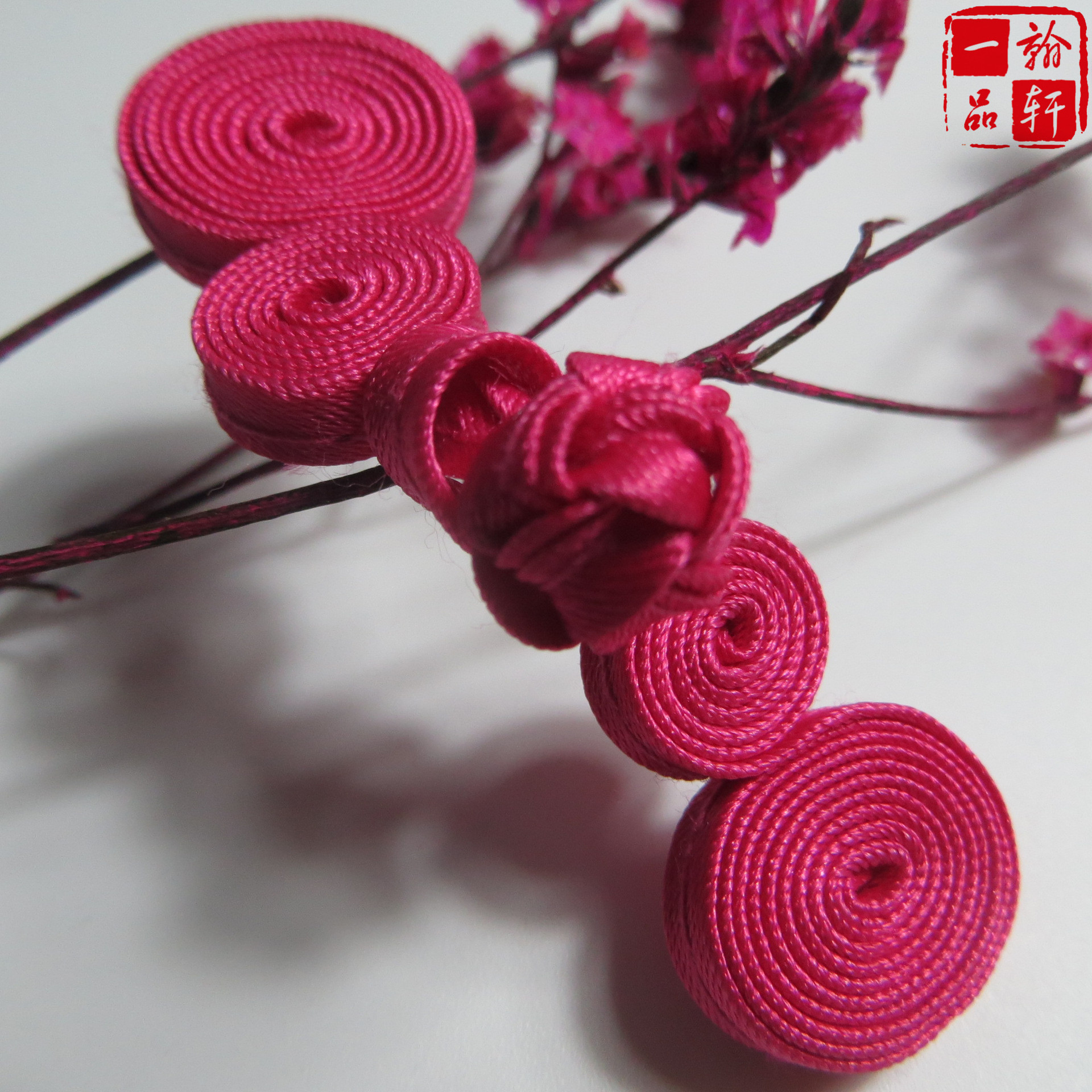 二轮葫芦盘扣中式手缝唐装 两轮布扣衣扣装饰儿童手工旗袍扣