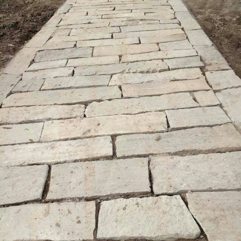 石雕厂家批发民间老石板铺路老旧石条公园仿古青石板地面文化石
