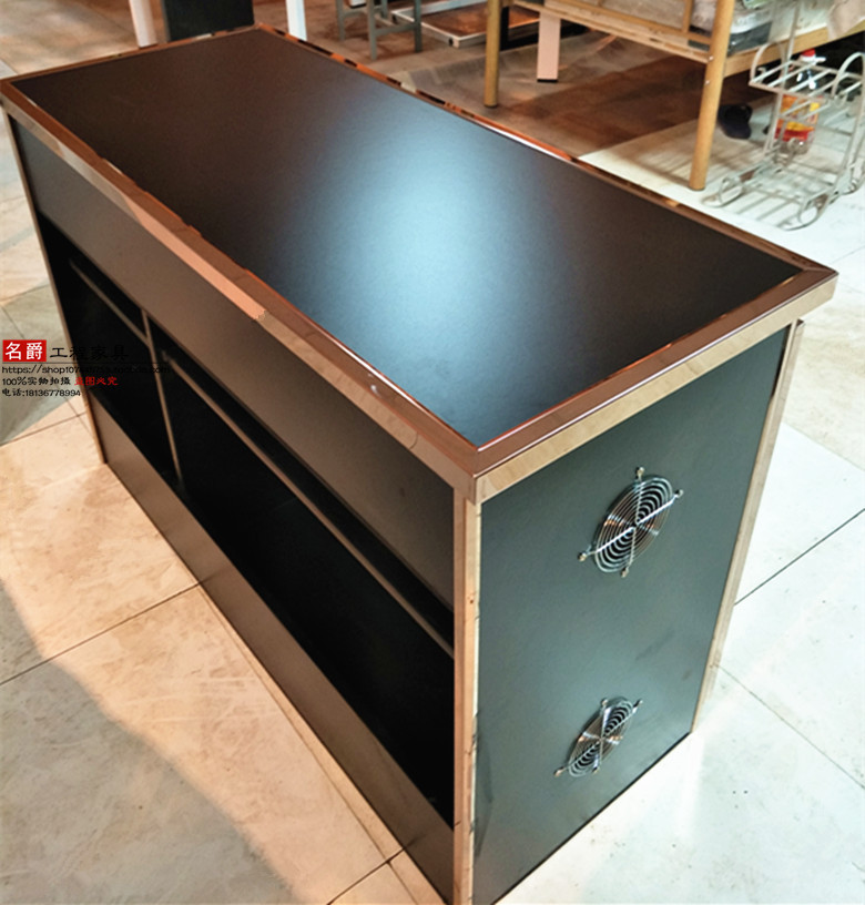 ktv工程柜子 ktv点歌柜 功放机柜 玫瑰金点歌台 dj操作台不锈钢