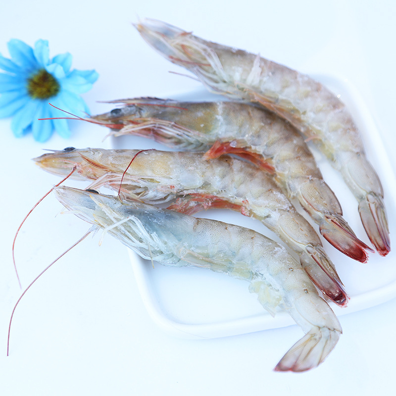 冷冻山东大青虾海鲜批发  鲜冻青虾10盒 白对虾酒店烧烤食材