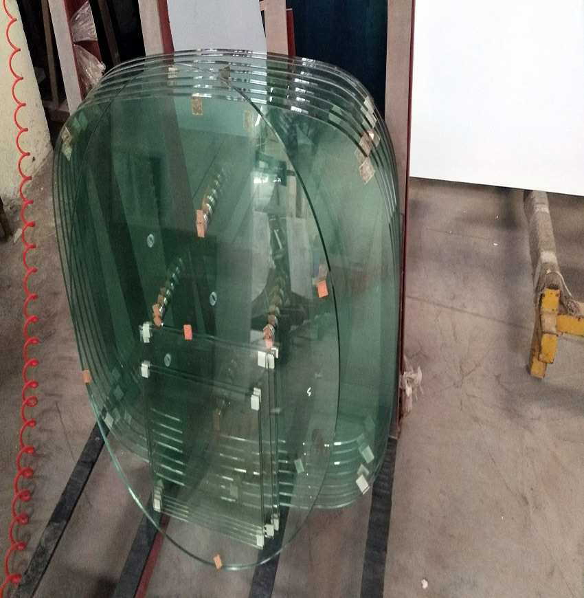 东莞厂家定制10mm异形钢化玻璃 鸭嘴边异形边钢化玻璃深加工