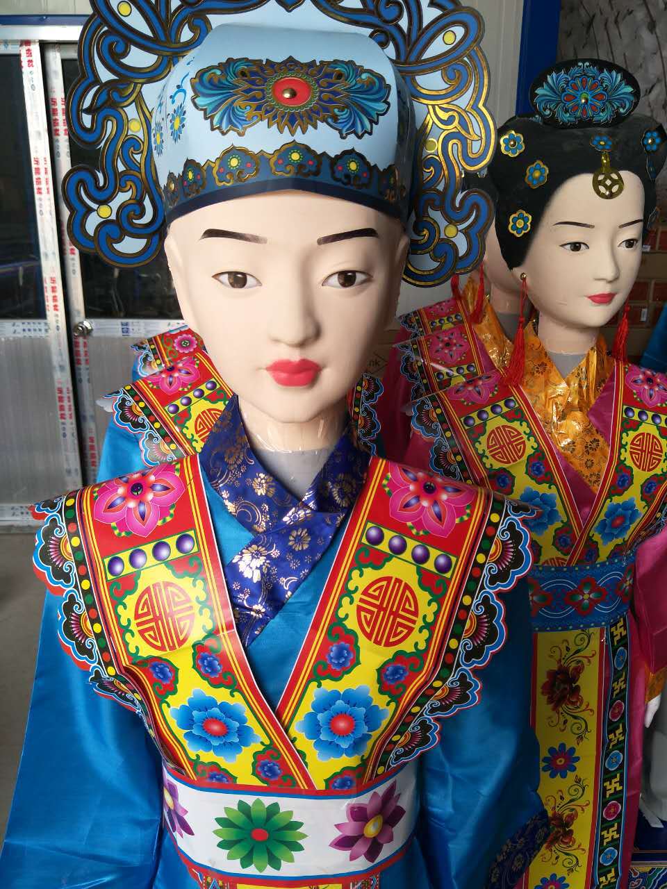 厂家批发 殡葬用品 纸活纸扎用品 老人丧葬寿衣 高档童男童女批发