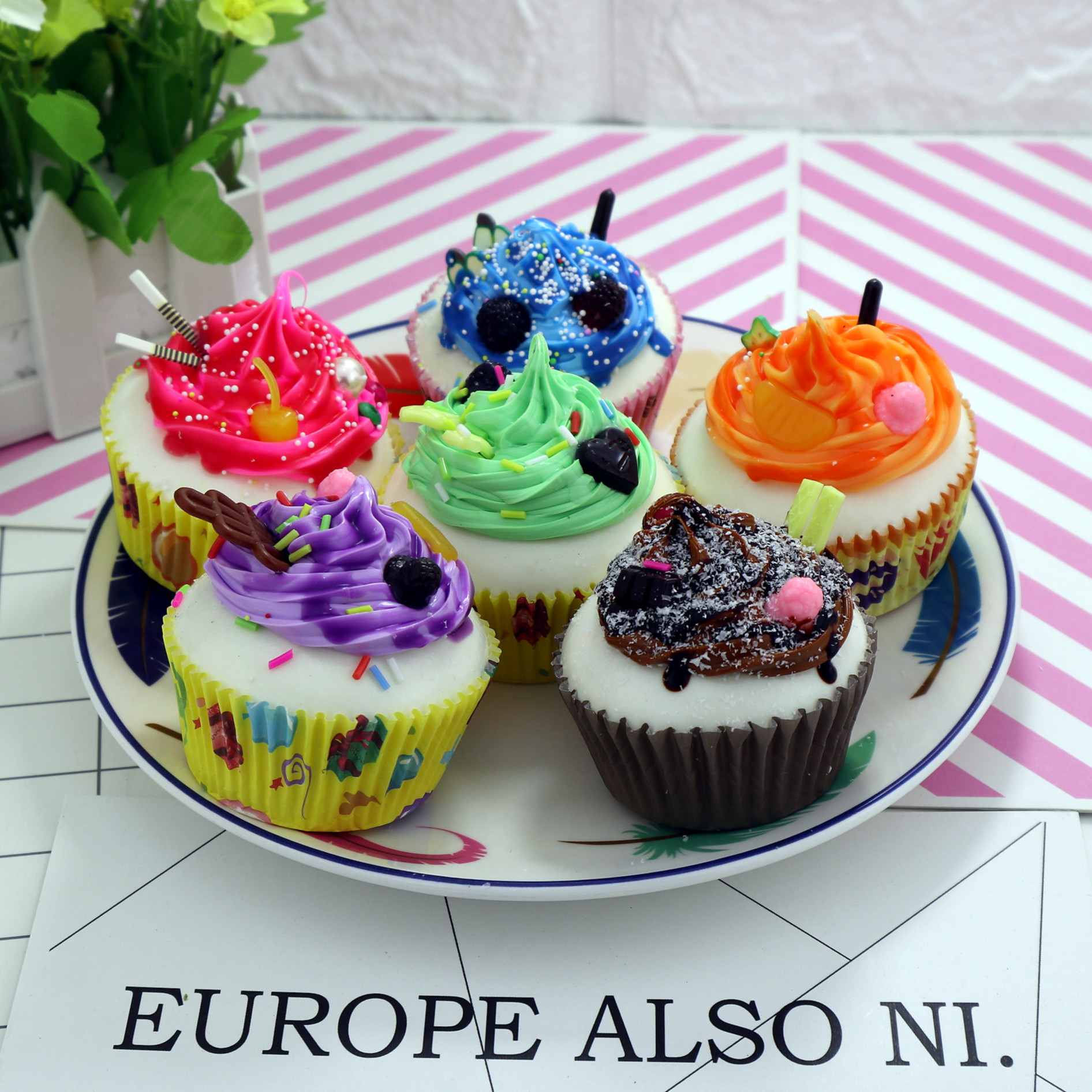 跨境新品pu squishy奶油纸杯蛋糕 热销慢回弹解压玩具厂家现货发