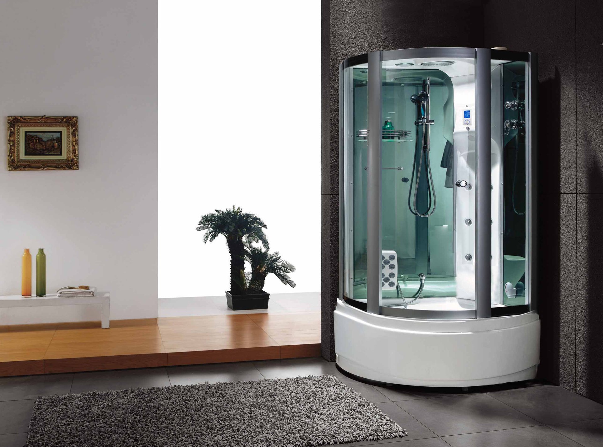 厂家直销 保健养生按摩多功能淋浴蒸汽桑拿房干湿分离