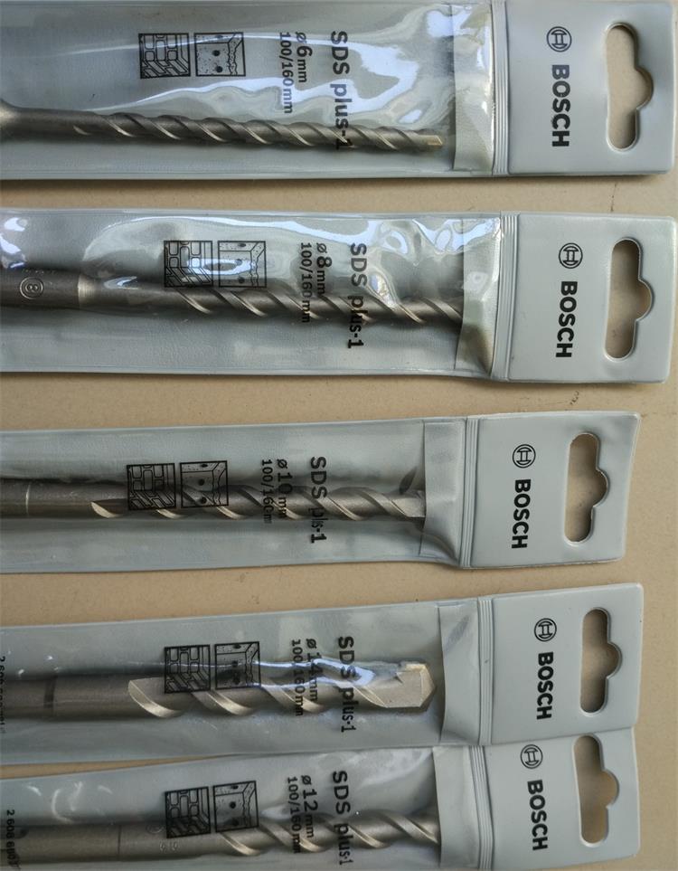 正品博世s3四坑电锤冲击钻头14160mm两坑两槽圆柄混凝土穿墙打孔