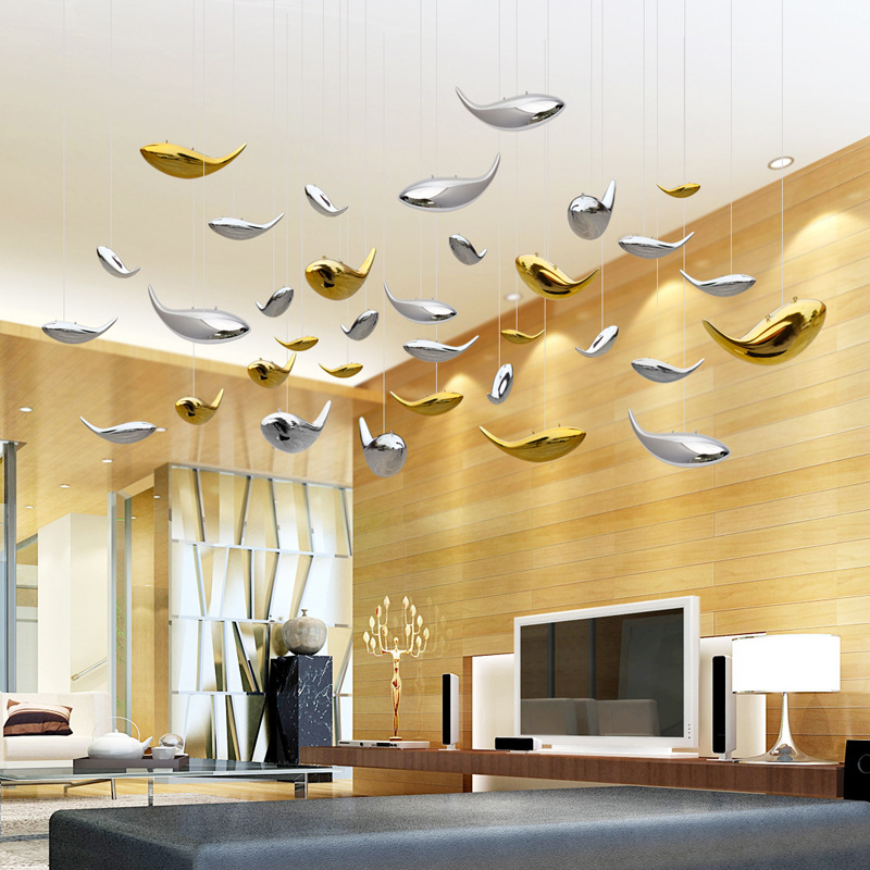 开业装饰品立体五角星星屋顶吊饰挂件珠宝店铺商场天花板装扮布置