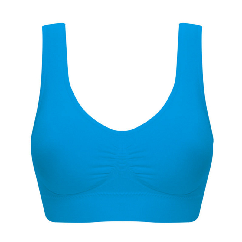 in Stock and Ready to Ship Foreign Trade Cross-Border Double-Layer Girl Seamless Sports Bra plus Size Vest Yoga Adjustable Underwear
