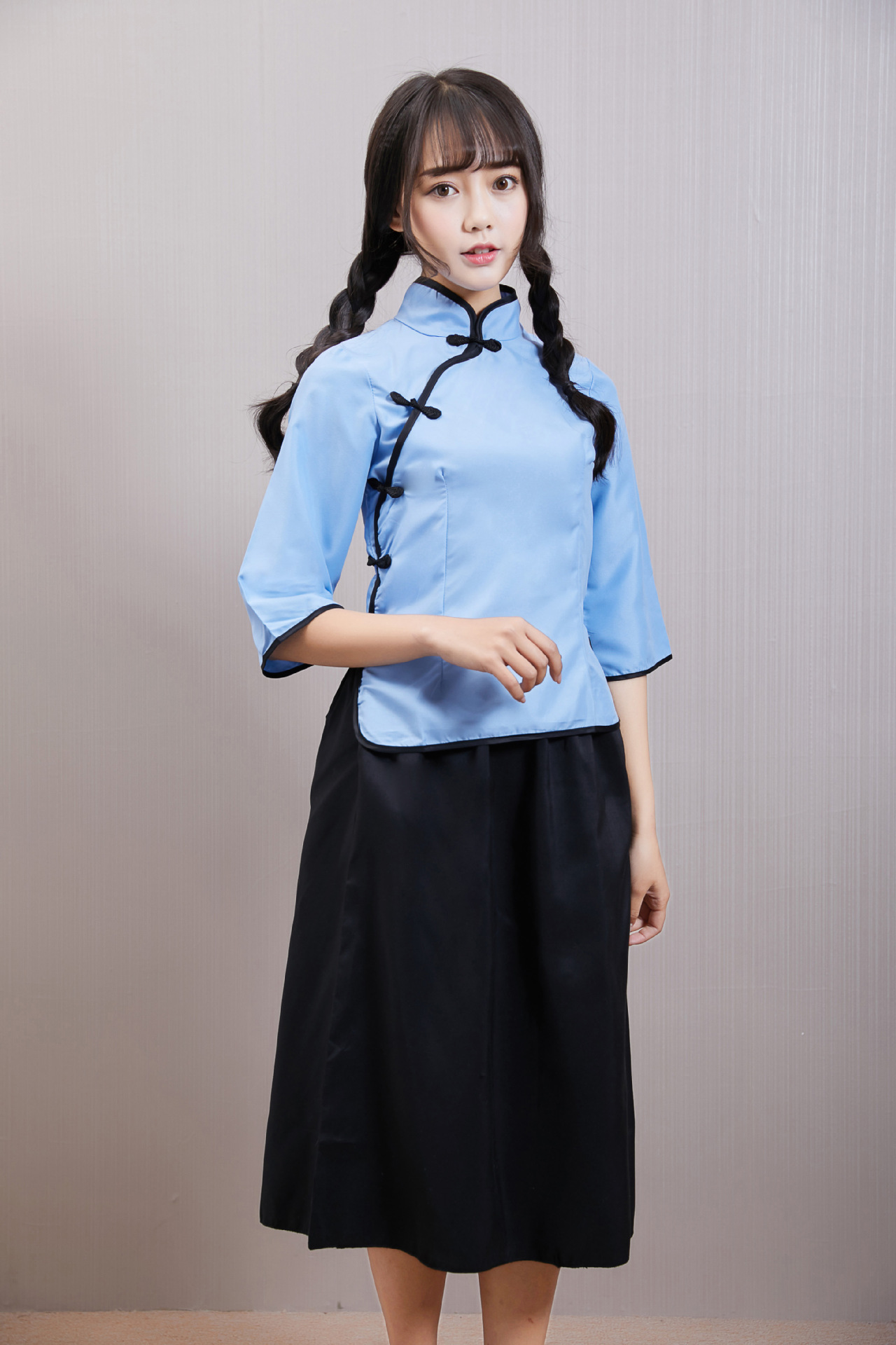 新款五四青年女装民国服五四学生装毕业装演出礼服表演服拍照留念