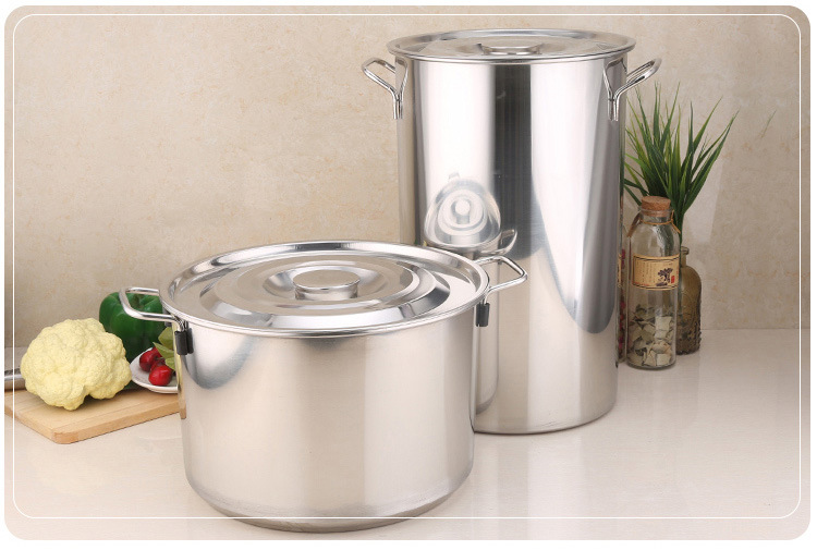 食堂不锈钢汤桶无磁加厚带盖大容量多用桶 特厚商用汤锅储物米桶