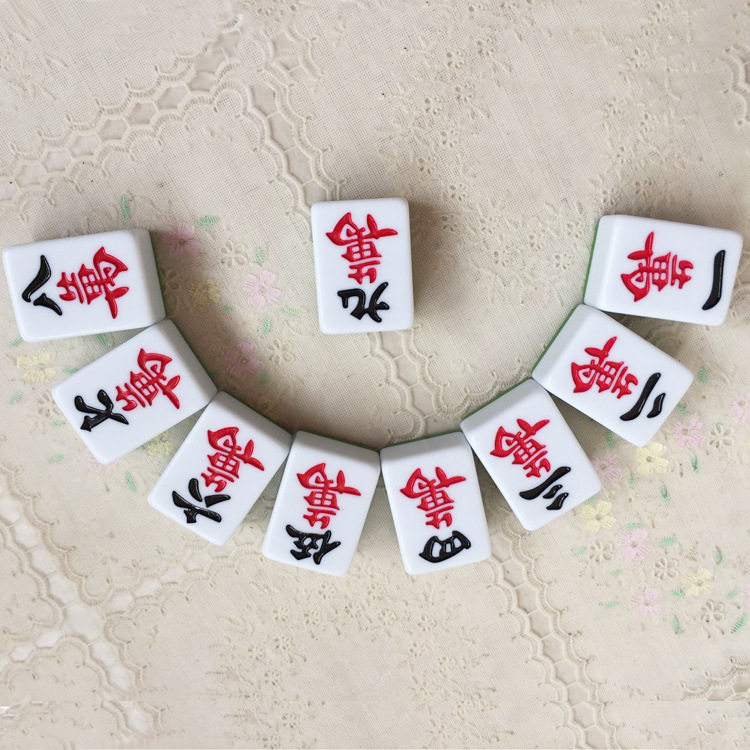 四口机专用麻将 加定工制麻将 机打麻将 亚克力水晶麻将厂家批发