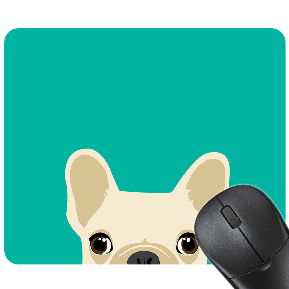 受气包 探头狗狗橡胶鼠标垫可爱卡通办公家用电脑游戏垫加厚 90g