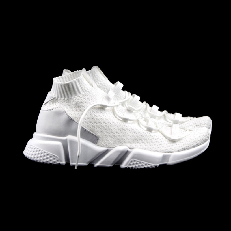 2018新款vacyhome荧光白运动鞋 夜光镂空运动鞋 简约情侣运动鞋