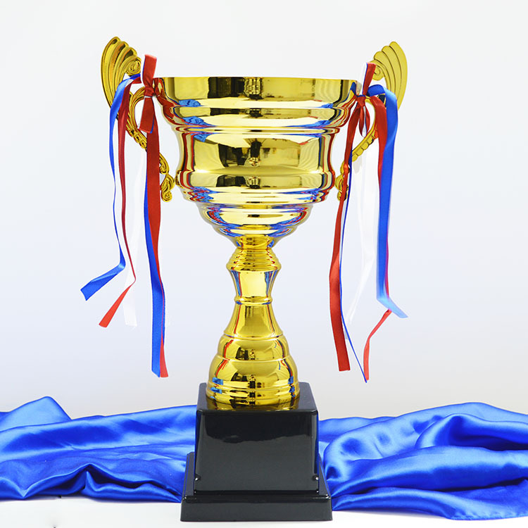 定制新款质感好金属奖杯 珠海学校田径运动会一二名奖杯 创意印字
