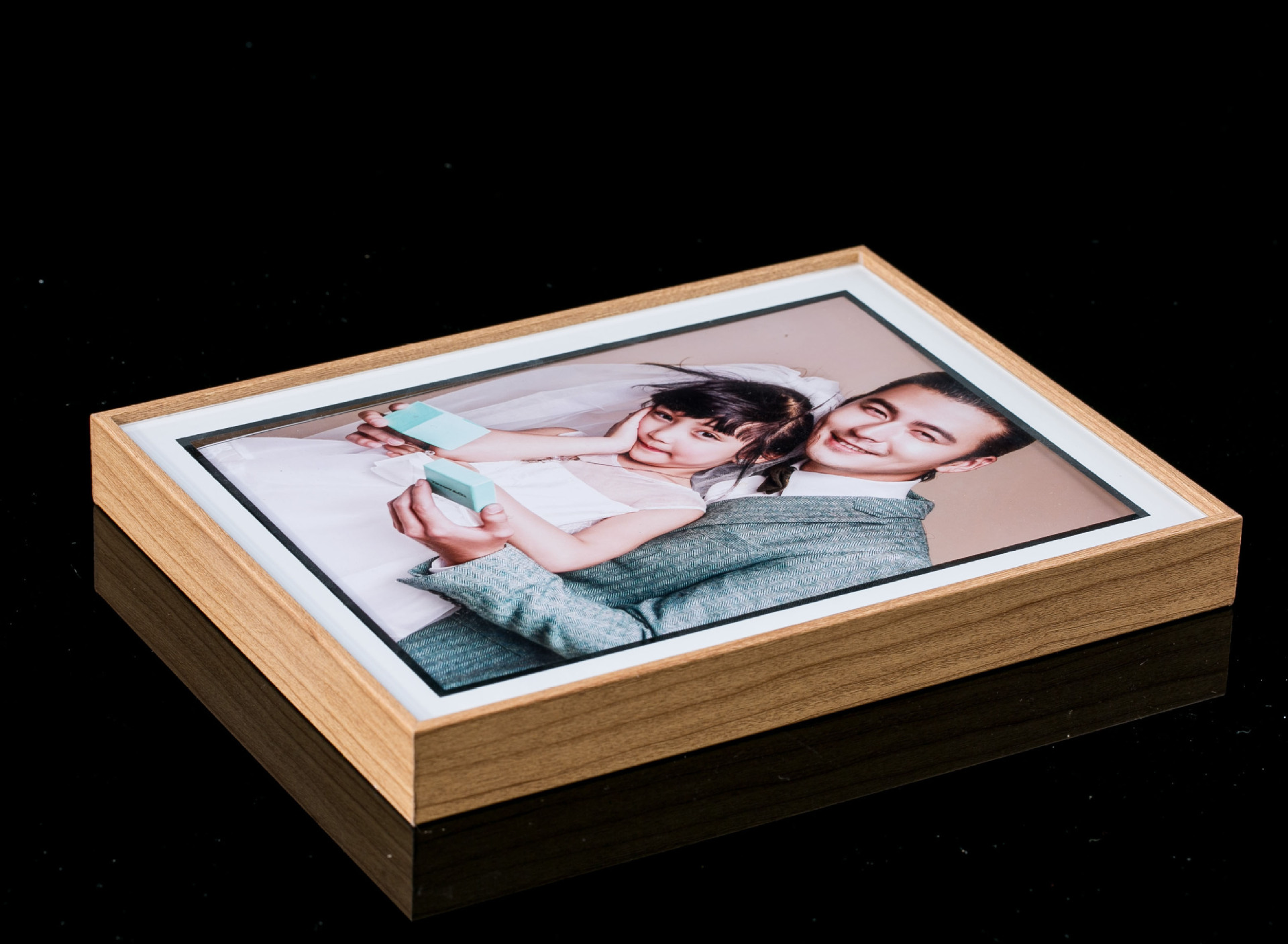 新款相框 奈特原木色仿木玻璃创意婚纱儿童写真相框摆台 批发热卖