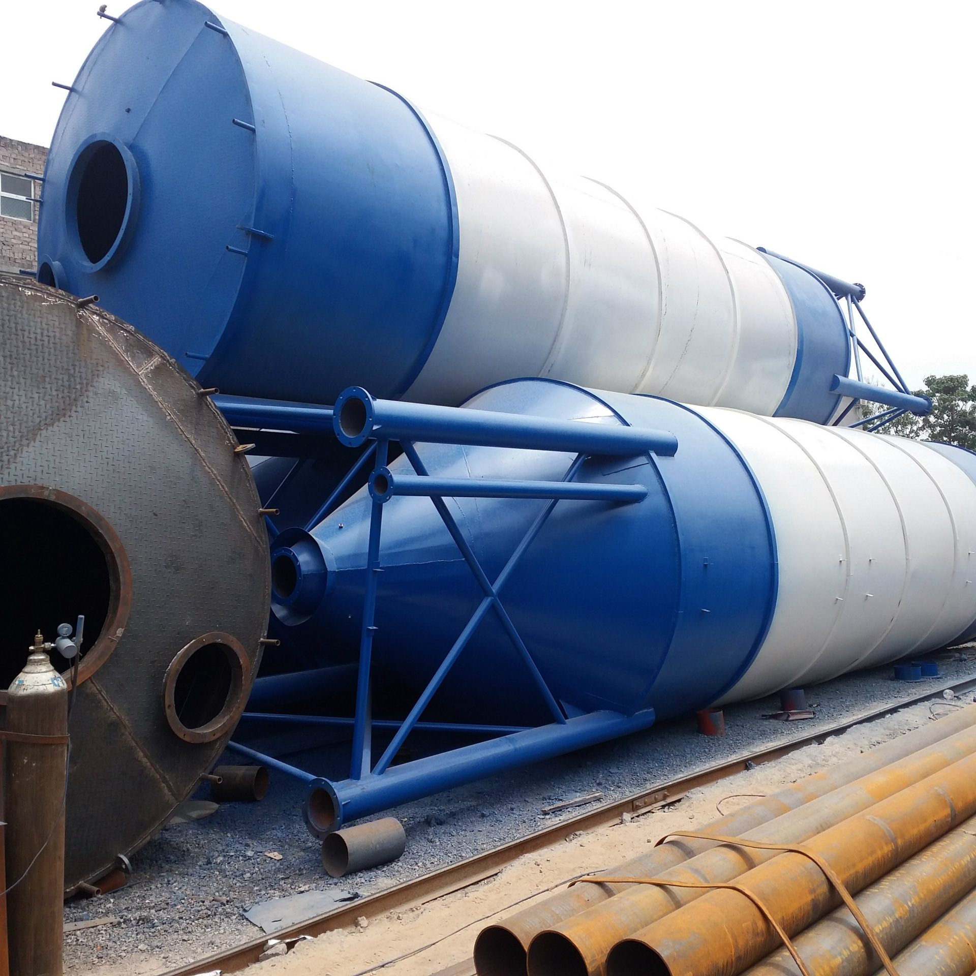 供应120吨散装水泥仓 水泥罐 搅拌站用水泥仓 小型水泥罐