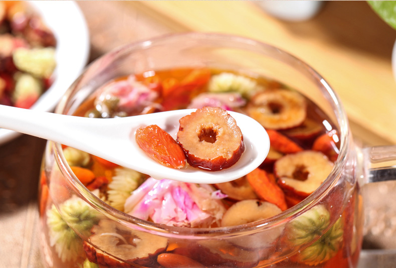 五宝茶红枣桂圆枸杞子茶菊花枸杞茶女士人组合花茶花草养生茶