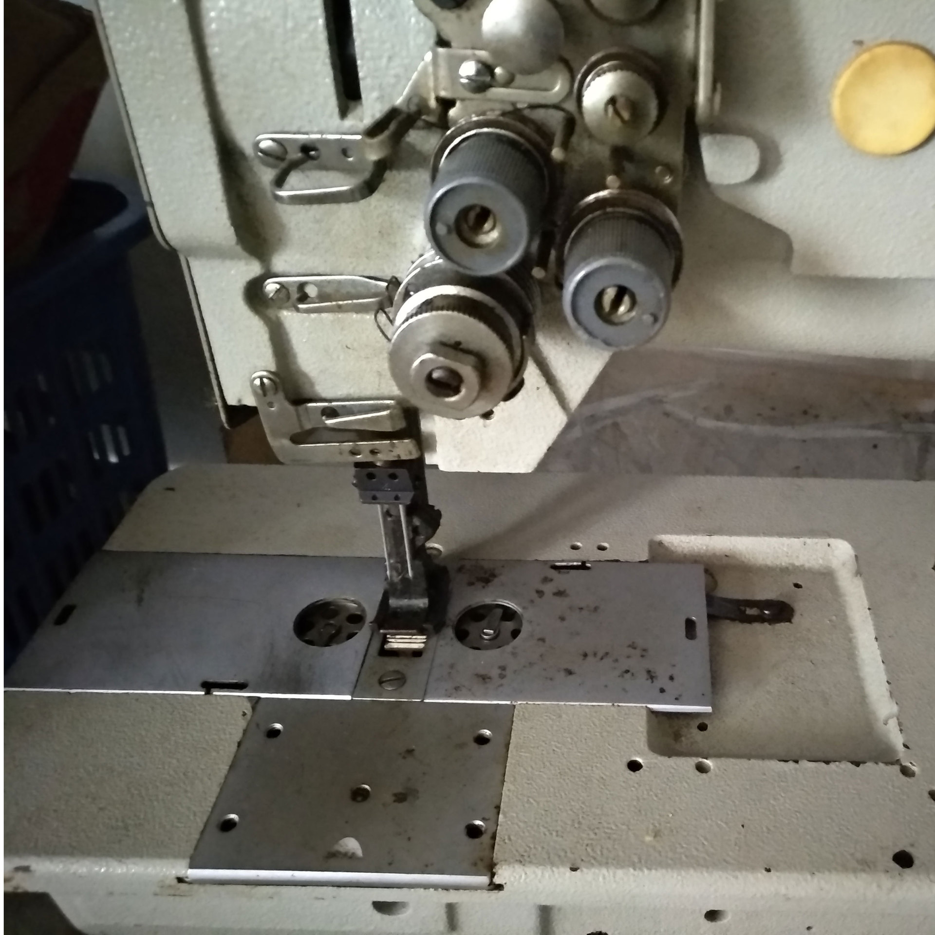 标准牌du双针车 三同步厚料缝纫机 二手同步平缝机沙发皮革设备