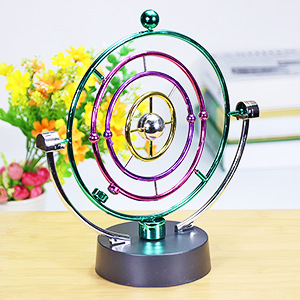h009永动仪 混沌永动机牛顿摆球创意磁悬浮物理办公室办公桌饰品
