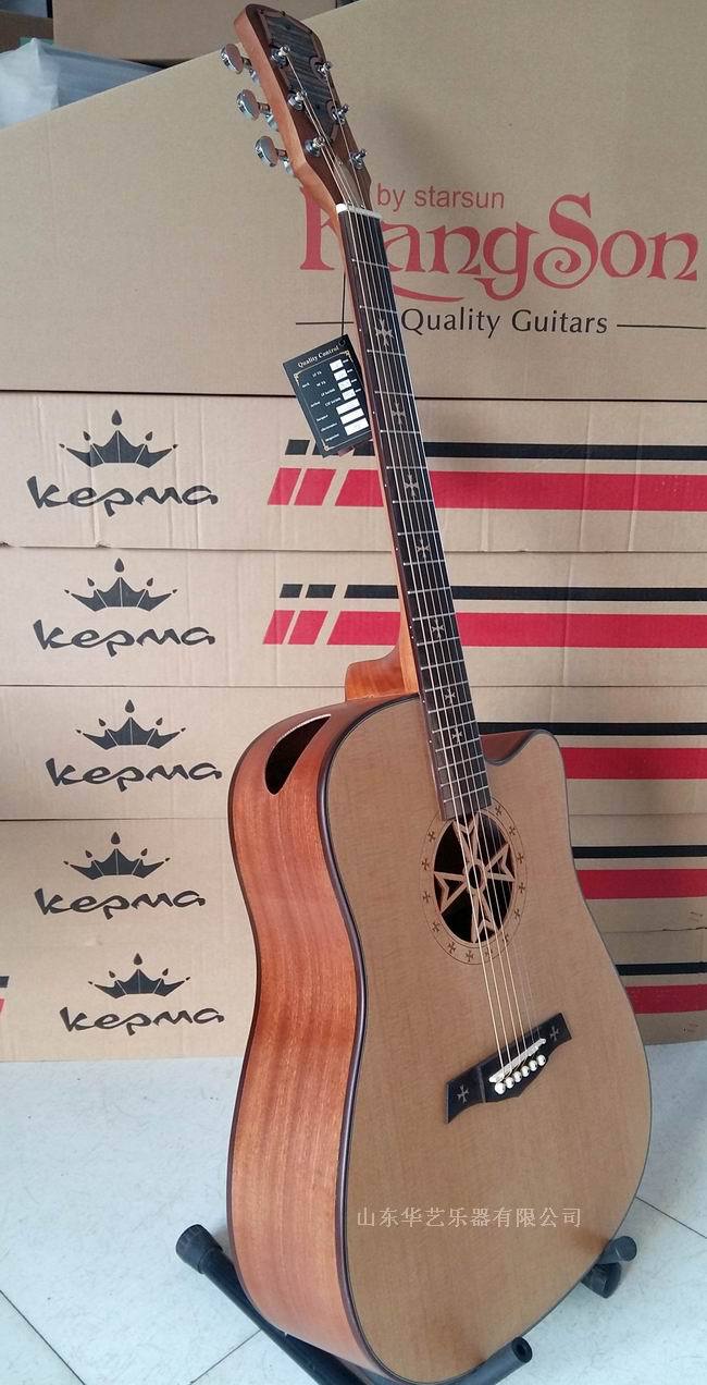 【批发】crusader十字民谣吉他40寸41寸 高音开孔 新型吉他 正品