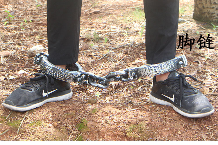 万圣节道具化妆舞会cospaly手镣脚链手链铁链囚犯人道具手镣脚镣