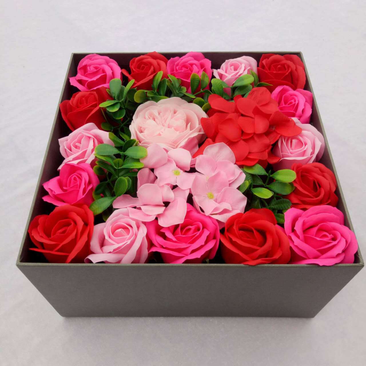 香皂花礼盒 七夕情人节礼物 创意礼品 婚庆促销仿真花束玫瑰 批发