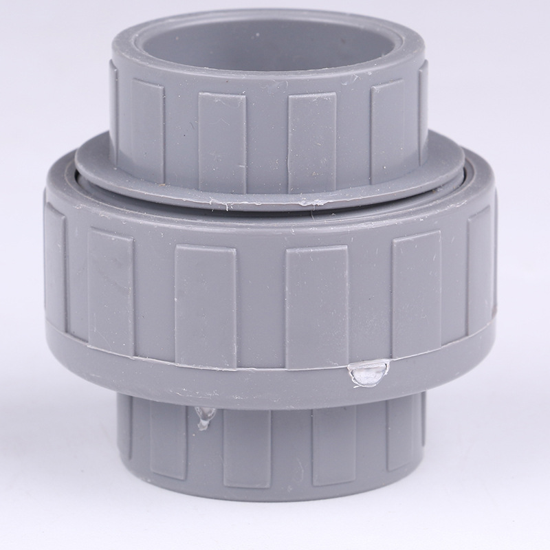 批发现货pvc灰色全塑活接 20-110pvc活接管件批发