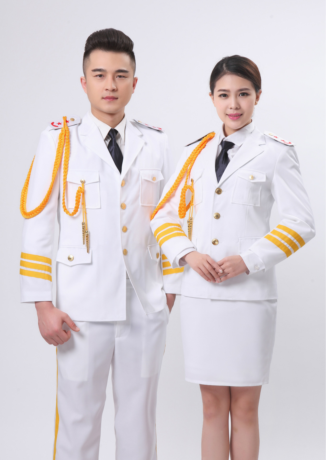 男女三军仪仗队军绿军装套装舞台礼仪演出服鼓乐手制服歌唱礼服