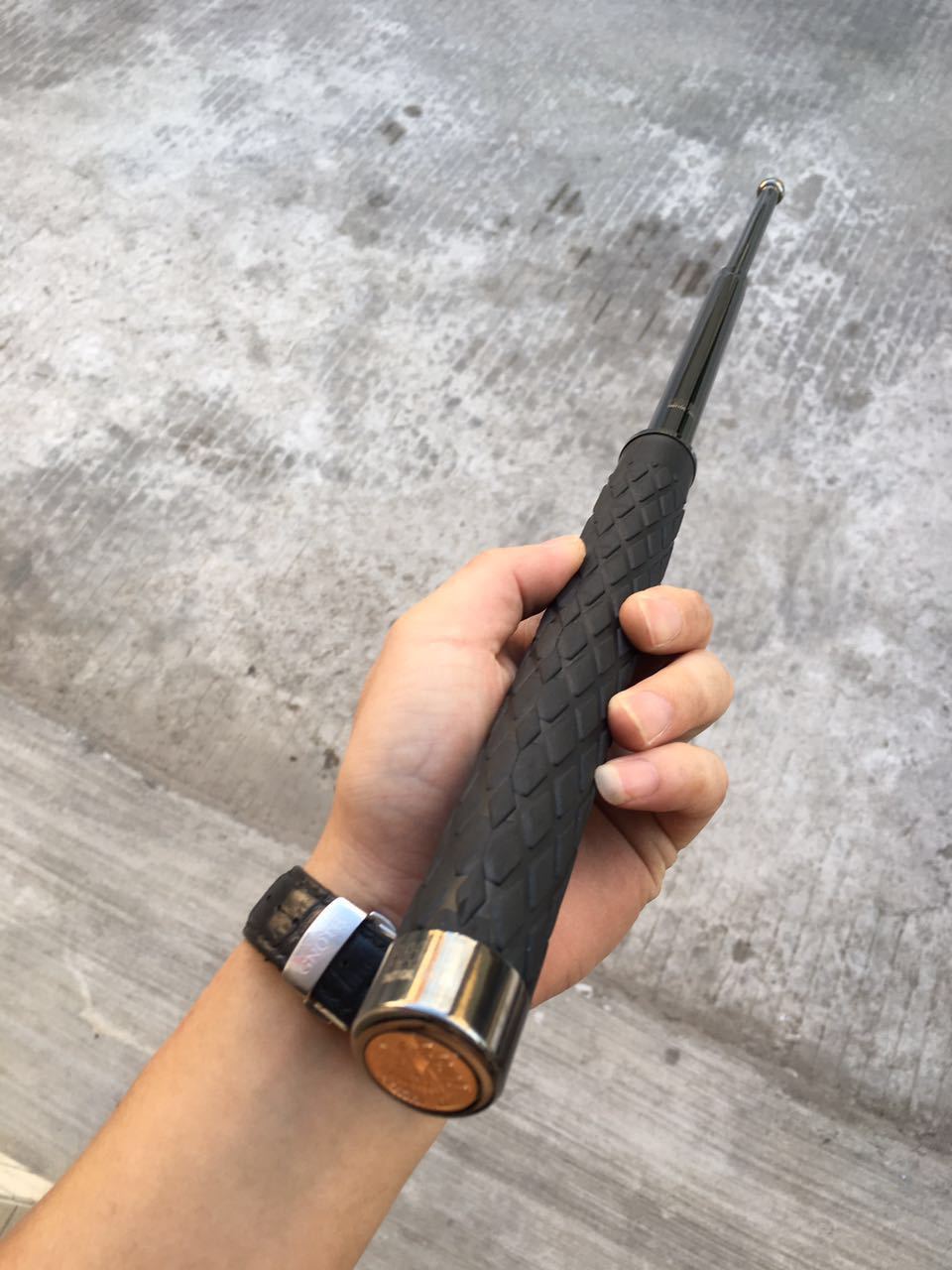 【打弯包退】美国正品511甩棍asp黑鹰伸缩棍三节户外防身武术棍