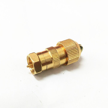 厂家直销 镀金 f头接线 f公 有线电视插头 数字电视 功分器接头