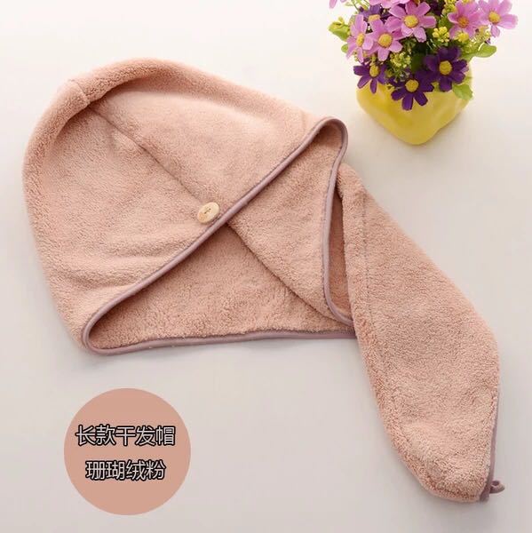 加厚干发帽超强吸水珊瑚绒浴帽长绒干发巾超细纤维干发毛巾定制