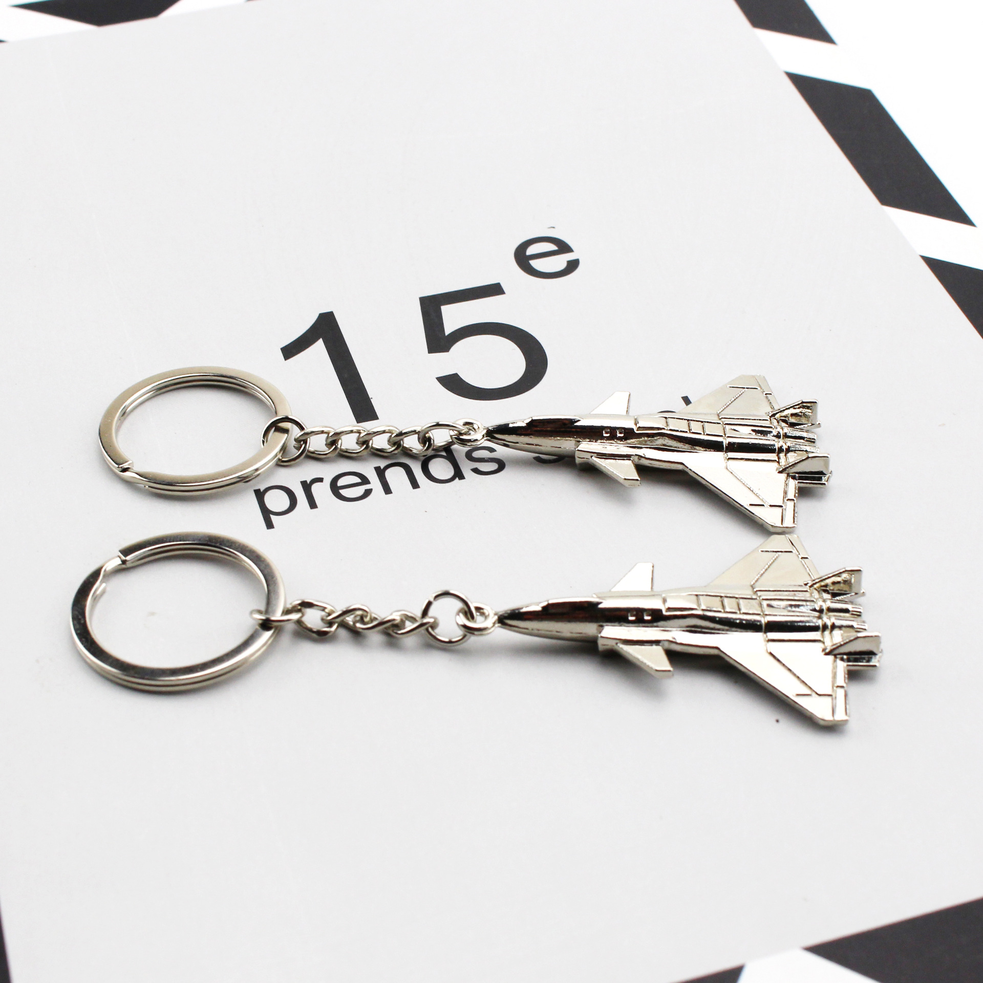 新款飞机钥匙扣 歼20飞机钥匙链 战斗机模型挂件 航空赠送小礼品