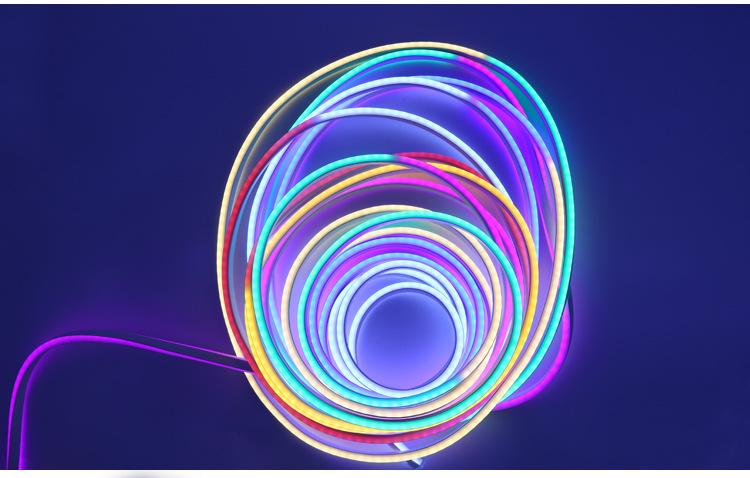 led柔性七彩灯带 低压 12v灯带霓虹广告户外防水软灯条 发光字灯