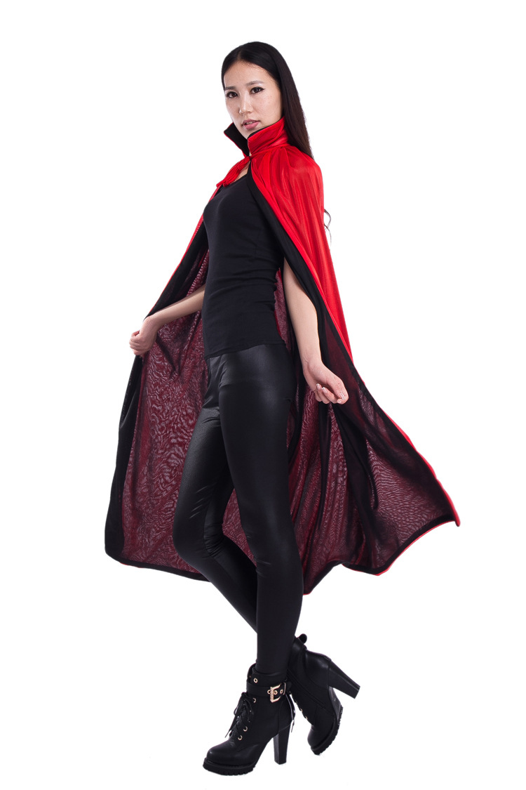 芳盼服饰万圣节服装鬼节恶魔披风死神披风吸血鬼披风红色黑色披风