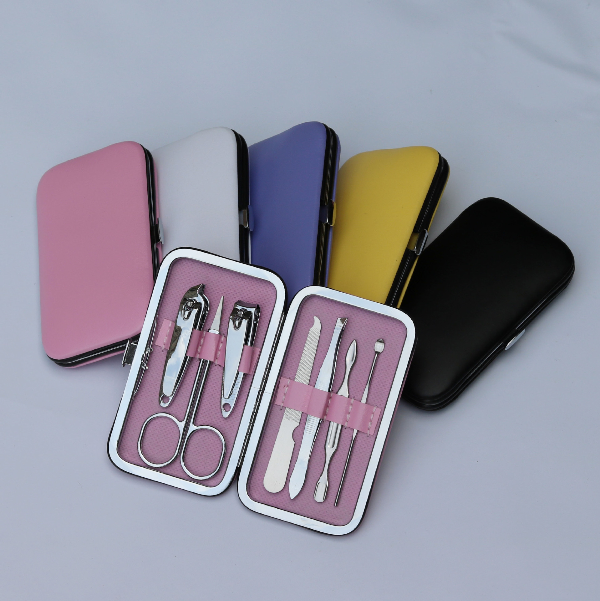 厂家直销指甲刀套装/7件套装碳钢美容美甲套装/可定制logo