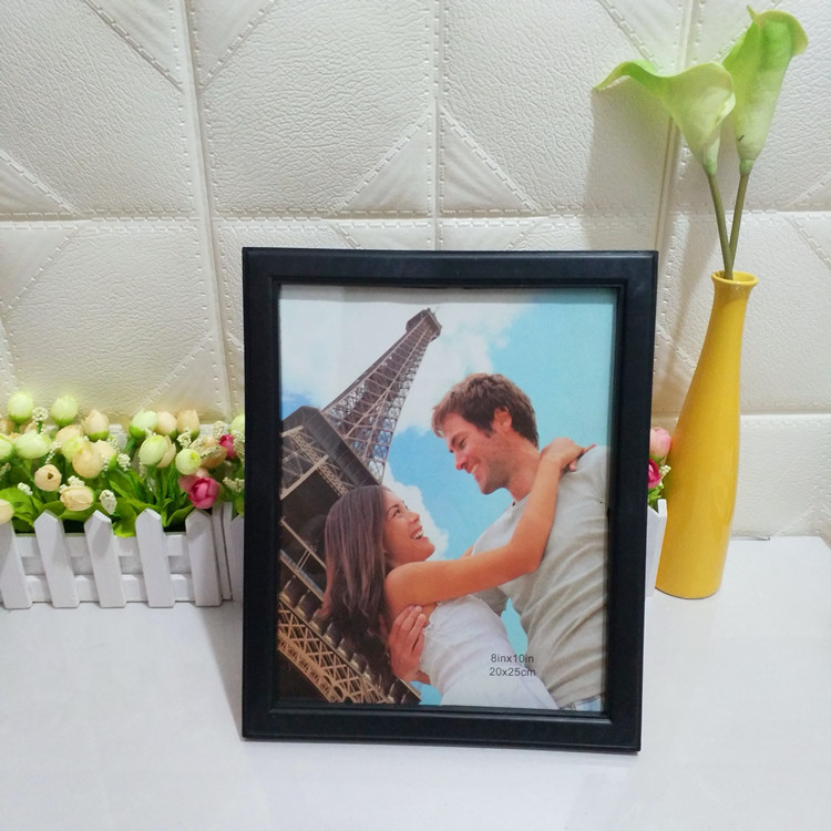 10寸单孔黑色塑料相框注塑工艺外贸采购婚纱影楼批发大尺寸摆台