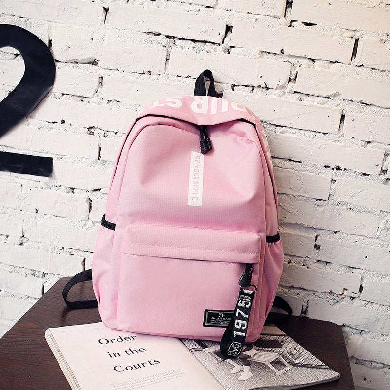 Korean Style Campus Student Schoolbag Junior High School Student Canvas Backpack Fashion Trendy Travel Backpack