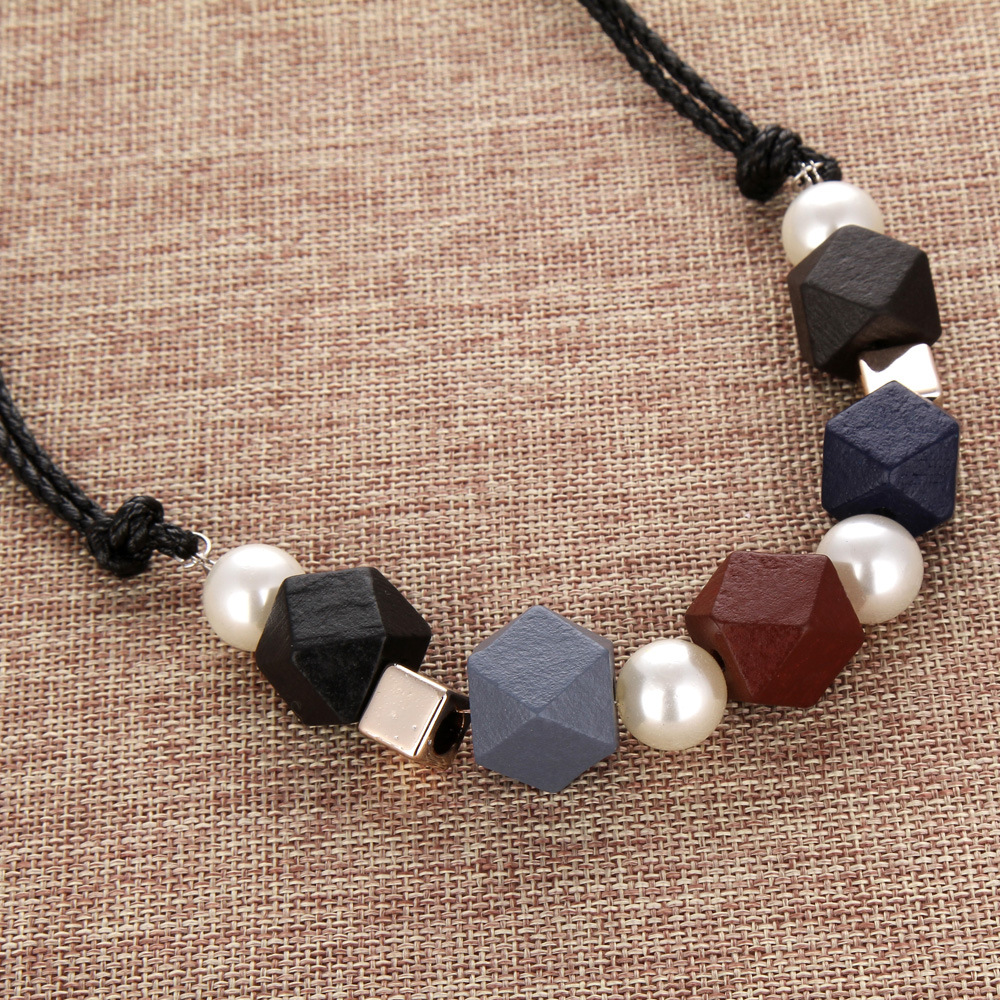 珍珠项链_外贸饰品 欧美项链女毛衣链速卖通批发义乌珍珠木珠项链