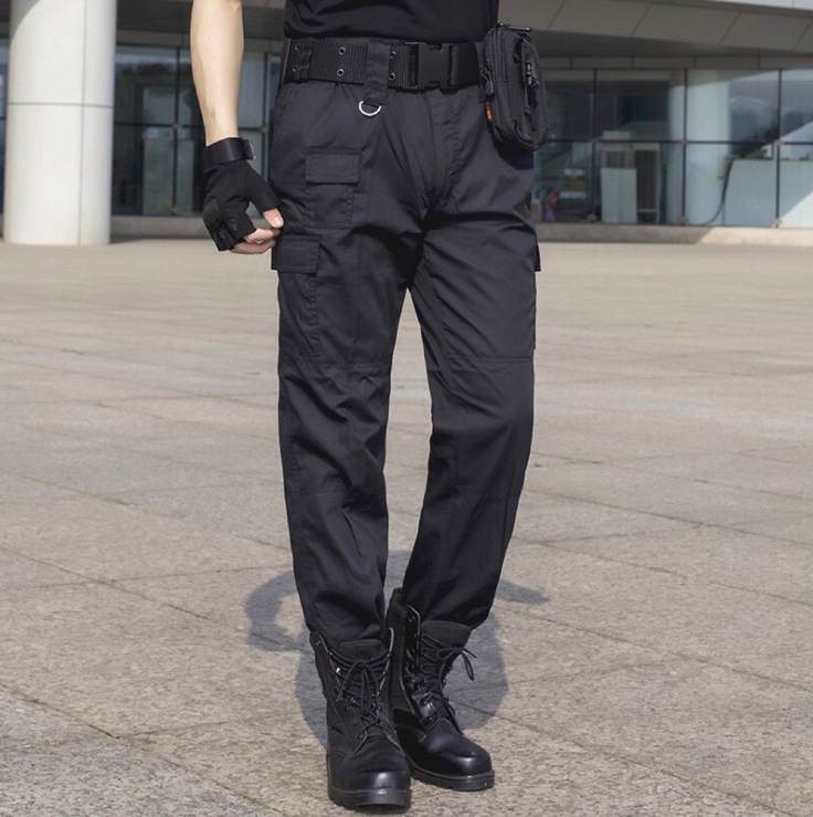 新款冬季黑色特勤裤 保安作训裤冬秋冬棉裤特战特训单裤执勤棉裤