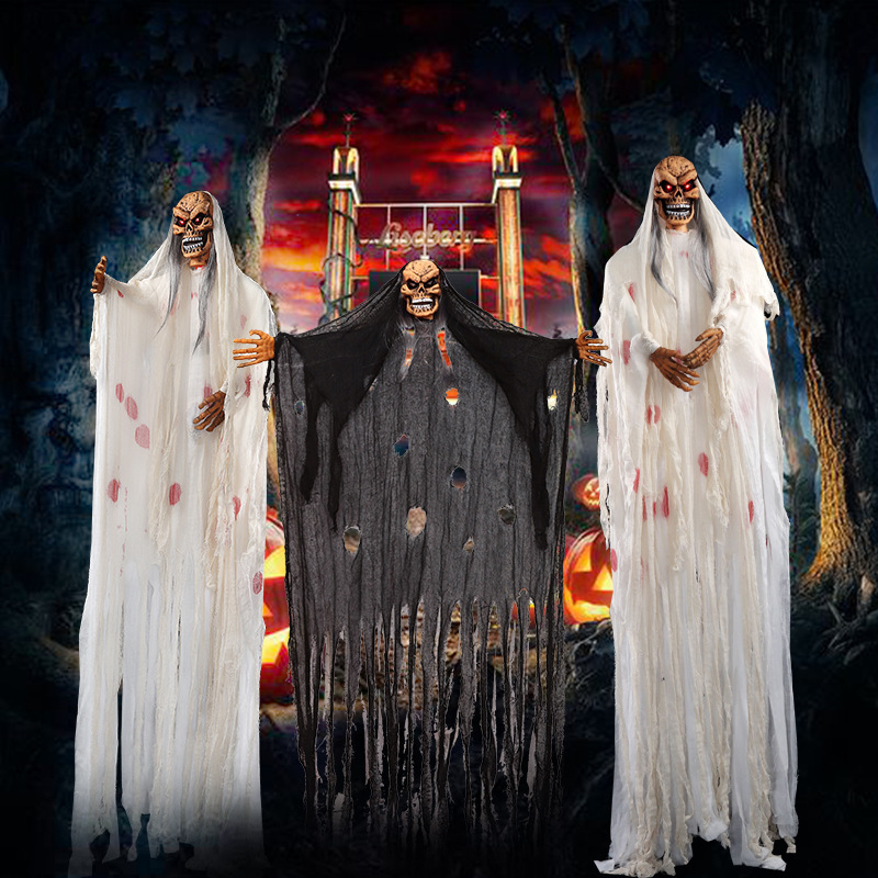 万圣节恐怖吊鬼鬼节鬼屋装饰血衣大吊鬼密室逃脱派对整人整蛊道具