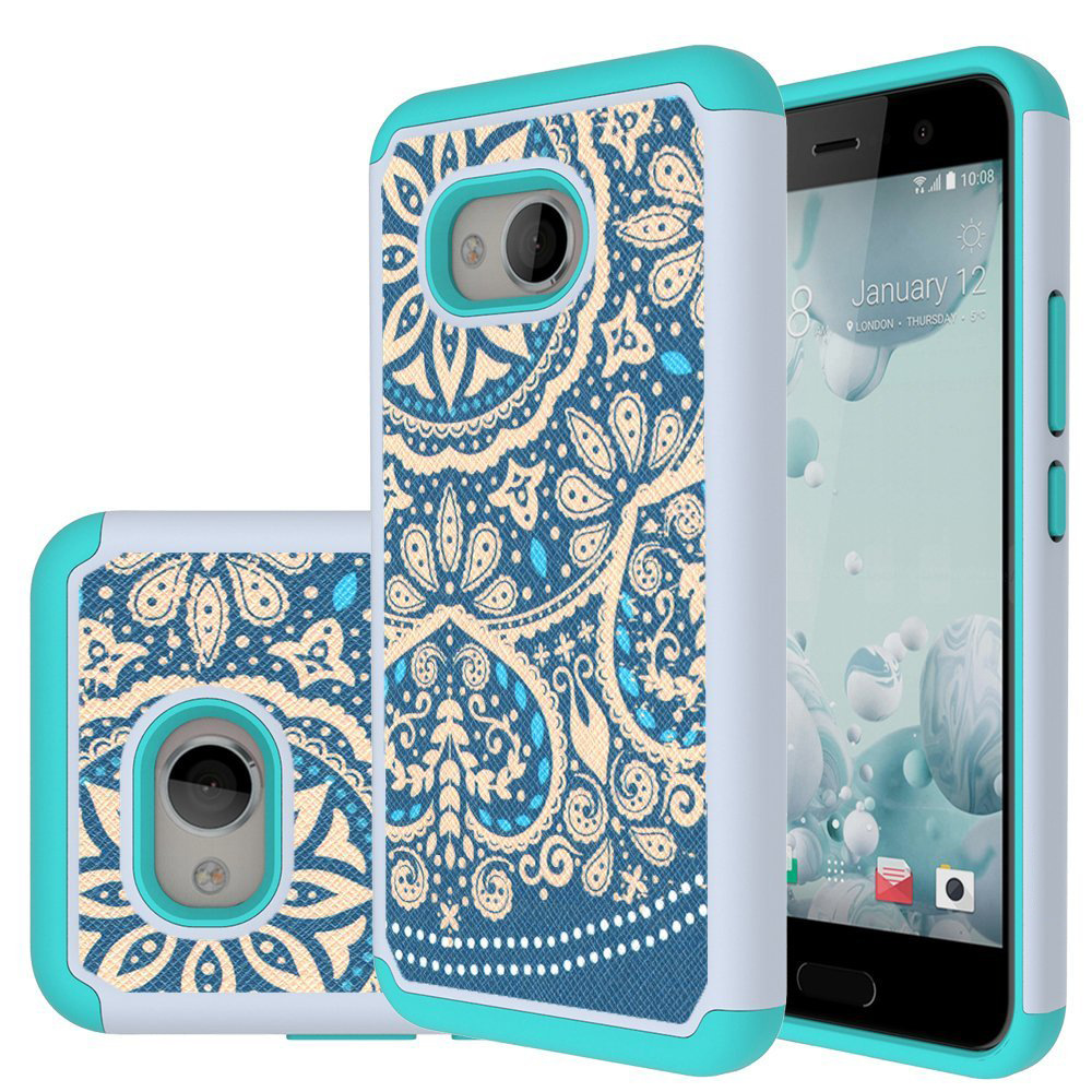 适用于htc u11 ocean二合一贴皮图案素材手机壳 时尚个性热销外壳
