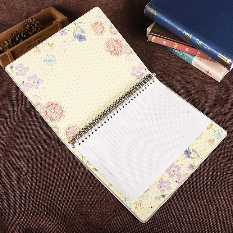厂家推荐环保清新活页笔记记事本 定制礼品广告记事本