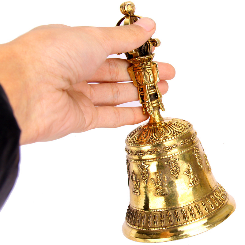 纯铜法铃 道士铃铛 道教佛教用品法事法器手摇 佛铃 和尚铃
