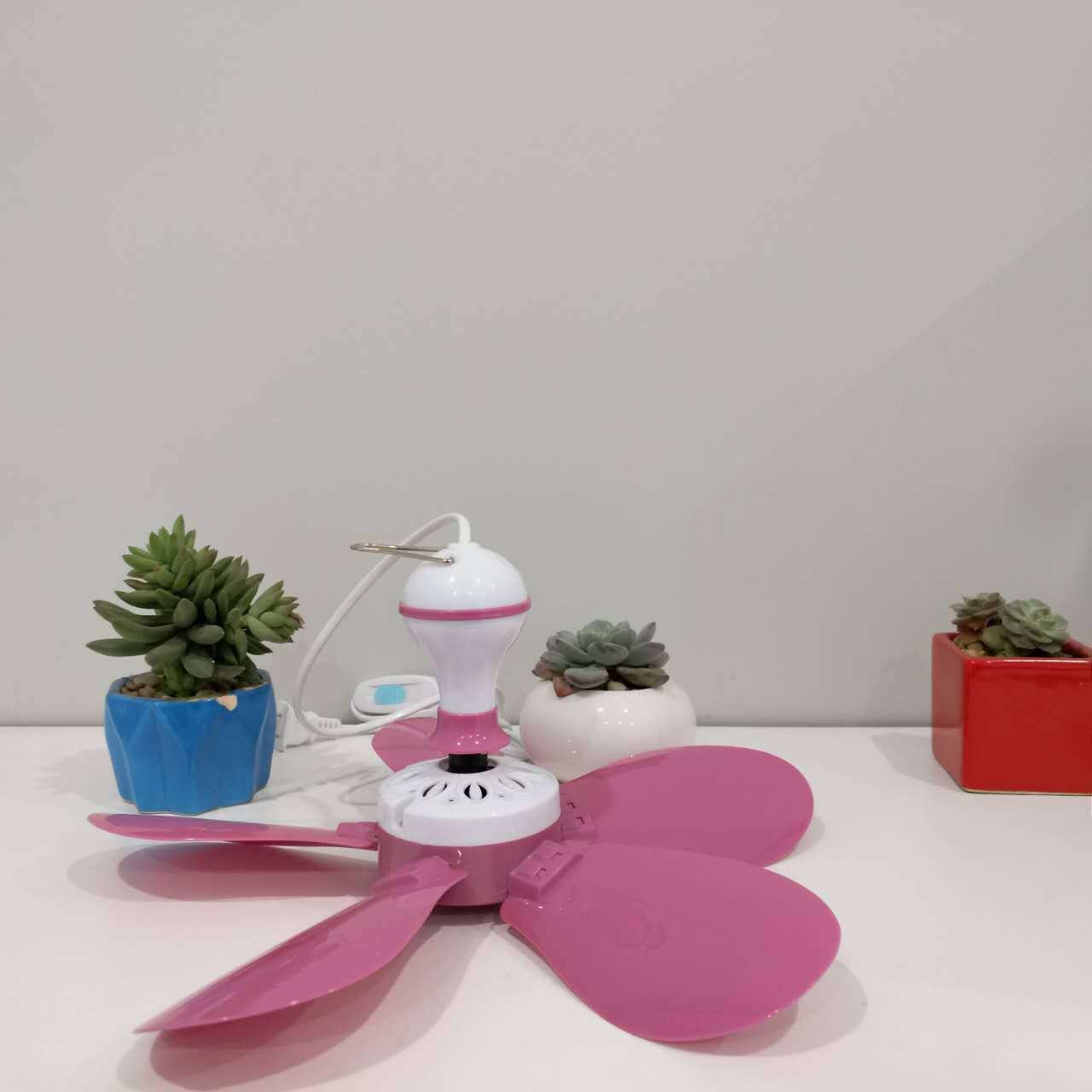 张力定时小吊扇蚊帐扇静音家用迷你微风吊扇学生宿舍床上微风扇