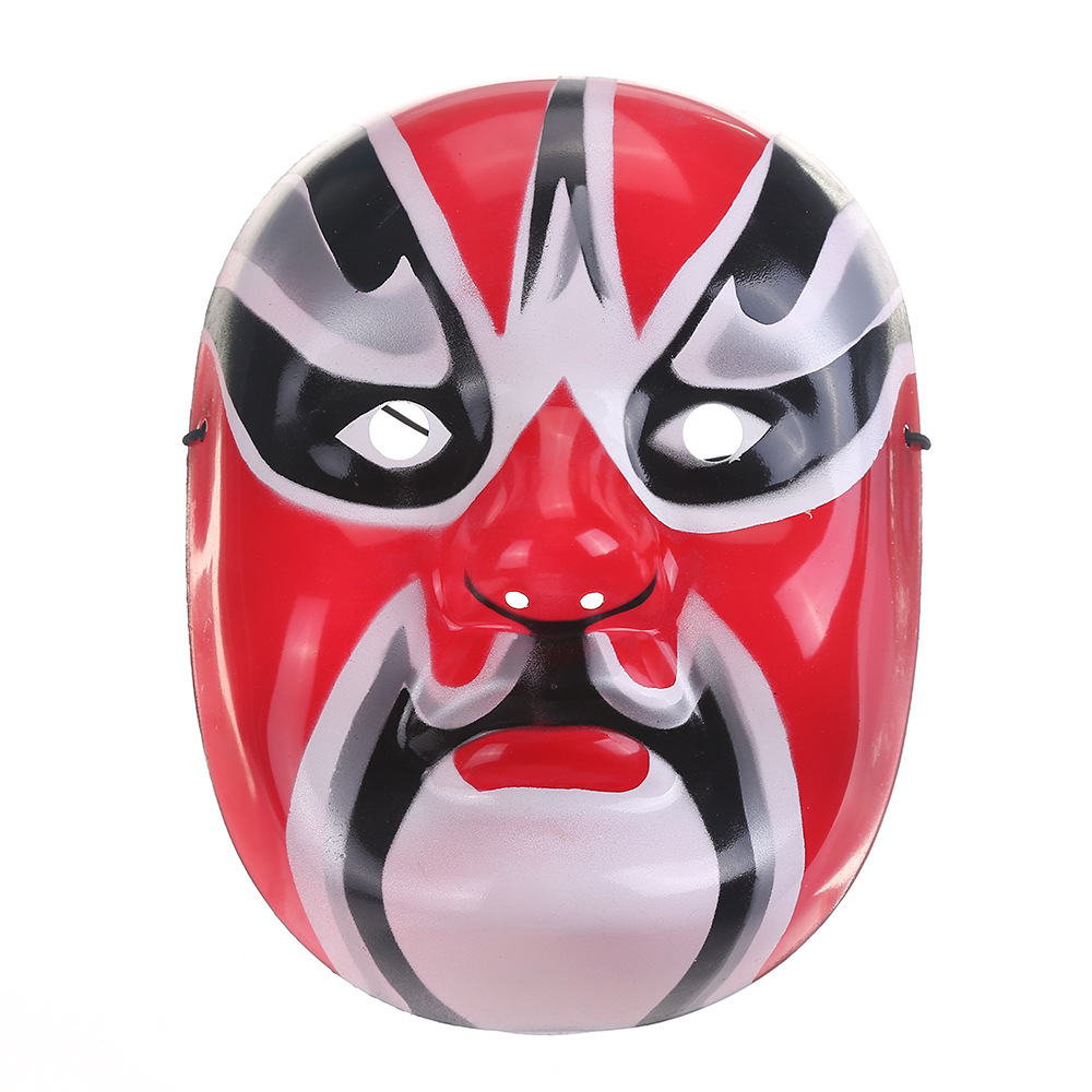 供应手绘石膏纸浆面具 国粹 变脸道具 工艺京剧脸谱面具怀旧面具